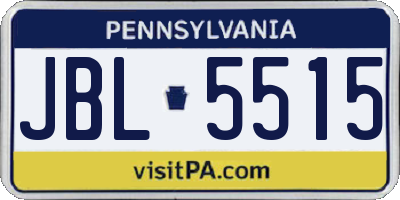 PA license plate JBL5515