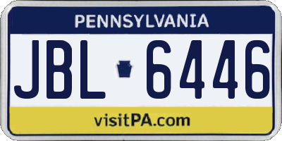 PA license plate JBL6446