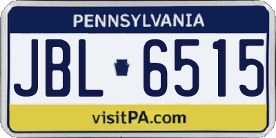 PA license plate JBL6515