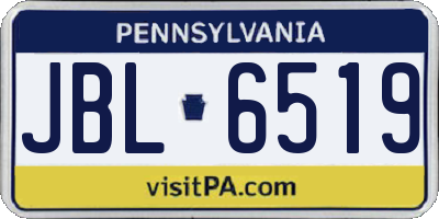 PA license plate JBL6519
