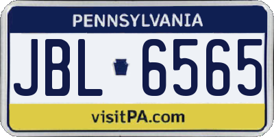 PA license plate JBL6565