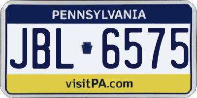 PA license plate JBL6575