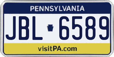 PA license plate JBL6589