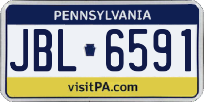 PA license plate JBL6591