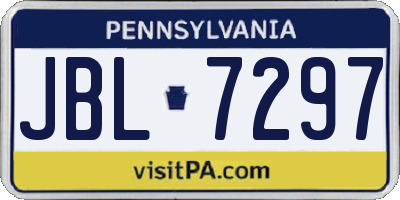 PA license plate JBL7297