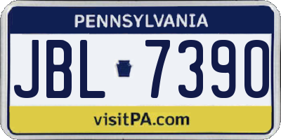 PA license plate JBL7390