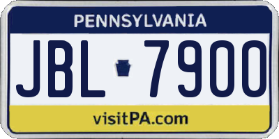 PA license plate JBL7900