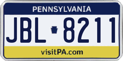 PA license plate JBL8211