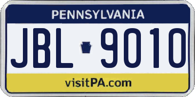 PA license plate JBL9010