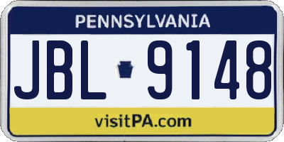 PA license plate JBL9148