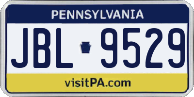 PA license plate JBL9529