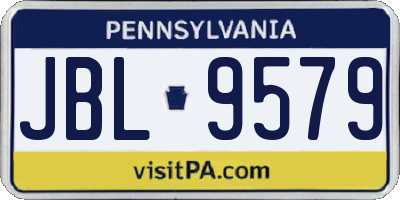 PA license plate JBL9579