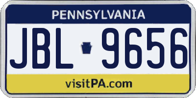 PA license plate JBL9656