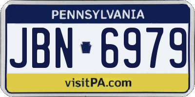 PA license plate JBN6979