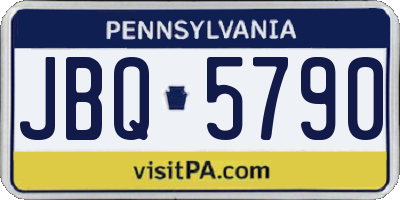 PA license plate JBQ5790