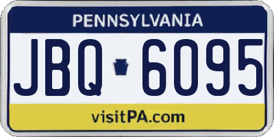 PA license plate JBQ6095