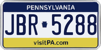 PA license plate JBR5288