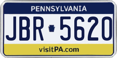 PA license plate JBR5620