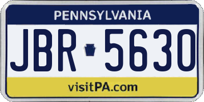 PA license plate JBR5630
