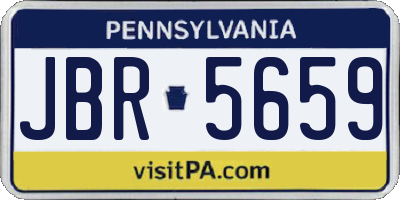 PA license plate JBR5659