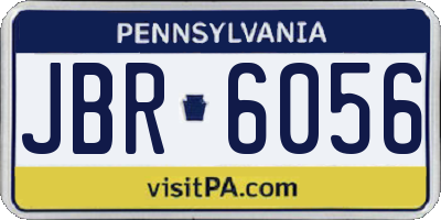 PA license plate JBR6056