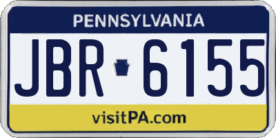 PA license plate JBR6155