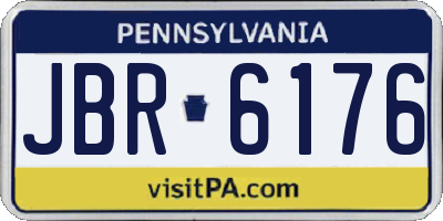 PA license plate JBR6176