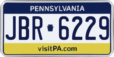 PA license plate JBR6229