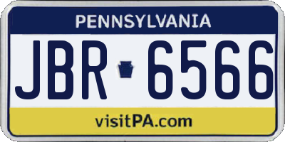 PA license plate JBR6566