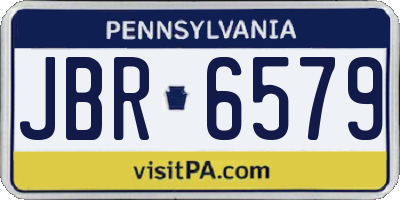 PA license plate JBR6579