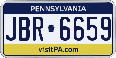 PA license plate JBR6659
