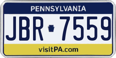 PA license plate JBR7559