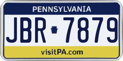 PA license plate JBR7879