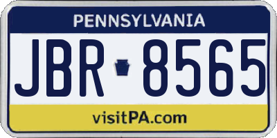PA license plate JBR8565