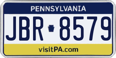 PA license plate JBR8579