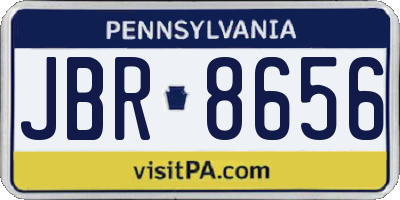 PA license plate JBR8656