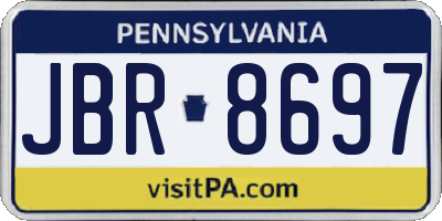 PA license plate JBR8697
