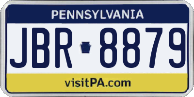 PA license plate JBR8879