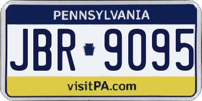 PA license plate JBR9095