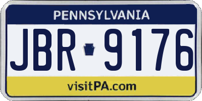 PA license plate JBR9176