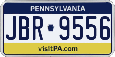 PA license plate JBR9556