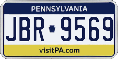PA license plate JBR9569