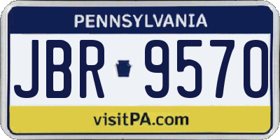 PA license plate JBR9570