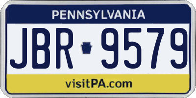 PA license plate JBR9579