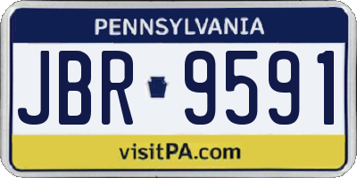 PA license plate JBR9591