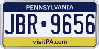 PA license plate JBR9656