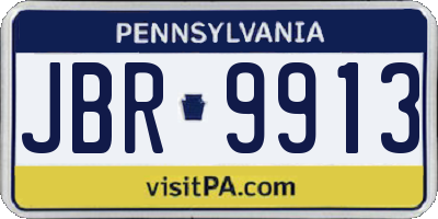 PA license plate JBR9913