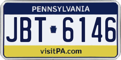 PA license plate JBT6146