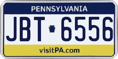 PA license plate JBT6556