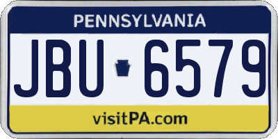 PA license plate JBU6579
